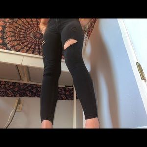 black hollister jeans